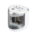 IVY Tenwin 8004 Electric Dual size (9-12 / 6-8mm) pencil sharpener 4x AA battery powered White