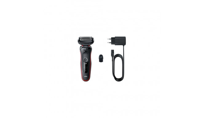 Braun Shaver 51-R1000s  Operating time (max) 50 min  Wet & Dry  Black/Red
