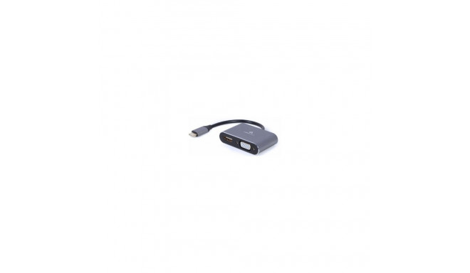 GEMBIRD kuvariadapter USB Type-C HDMI ja VGA