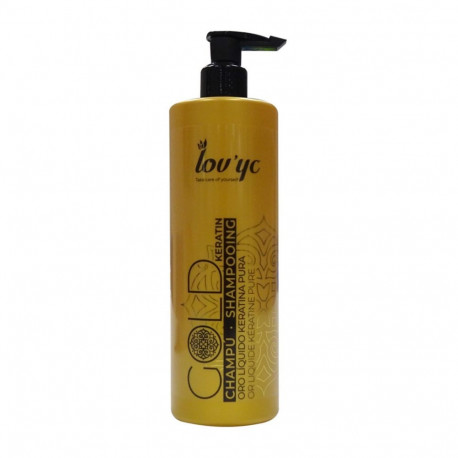 LOVYC GOLD KERATIN CHAMPU CABELLO SECO 500ML