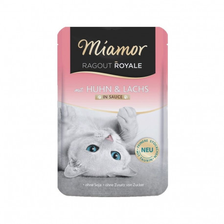 MIAMOR Ragout Royale Chicken and salmon in sauce - wet cat food - 100g