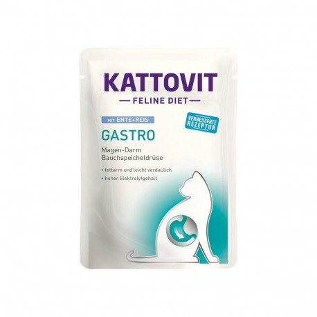 KATTOVIT Feline Diet Gastro Duck with rice - wet cat food - 85g