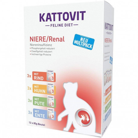 KATTOVIT Feline Diet Niere/Renal märg kassitoit 12 x 85g