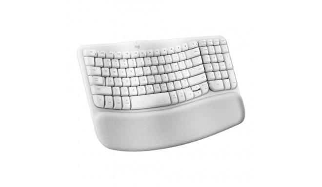 LOGITECH Wave Keys Keyboard with cushioned palm rest wireless Bluetooth LE QWERTY off-white (PAN)