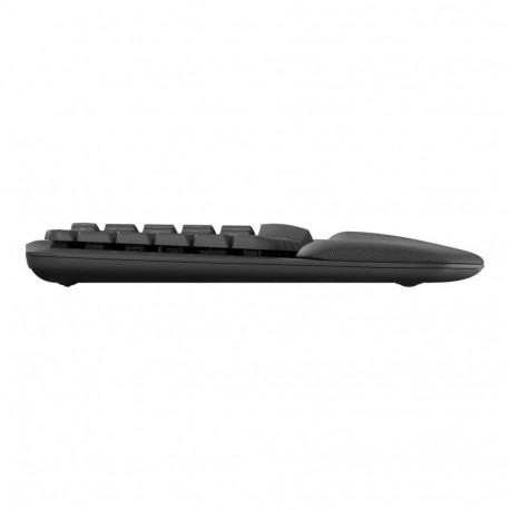 LOGITECH Wave Keys Keyboard with cushioned palm rest wireless Bluetooth LE QWERTY graphite (PAN)