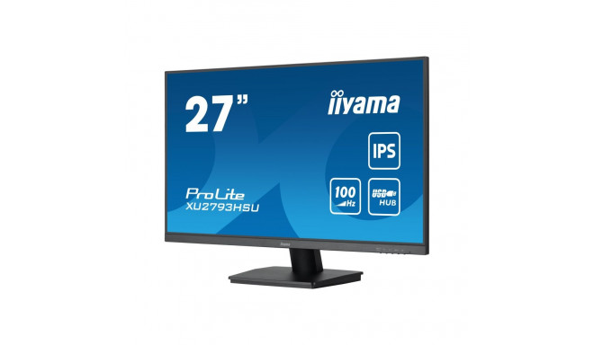 IIYAMA XU2793HSU-B6 27-tolline ETE IPS-paneel 1920x1080 100Hz 250cd/m Kõlarid HDMI DisplayPort 1ms M