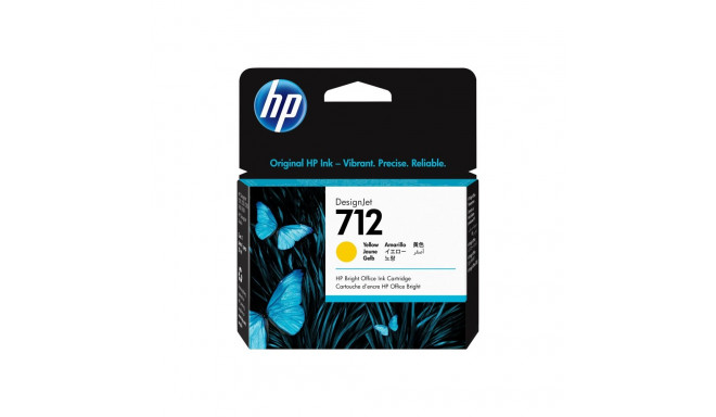 HP 712 29-ml kollane DesignJet tindikassett