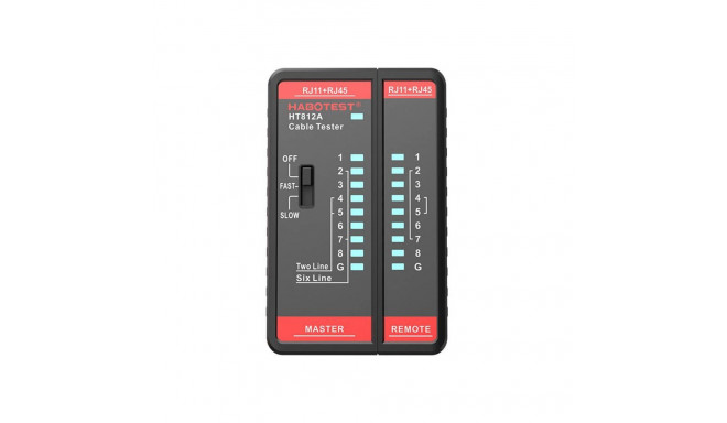 Habotest HT812A RJ45|RJ14|RJ12|RJ9 võrgukaabli tester Habotest HT812A RJ45|RJ14|RJ12|RJ9