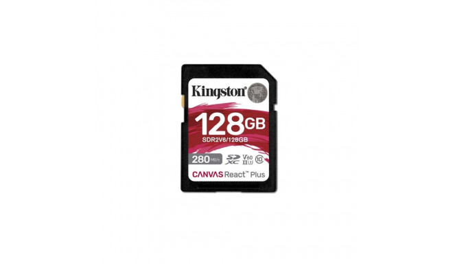 128GB React Plus 280/100/MB/s U3 V60 SD Card