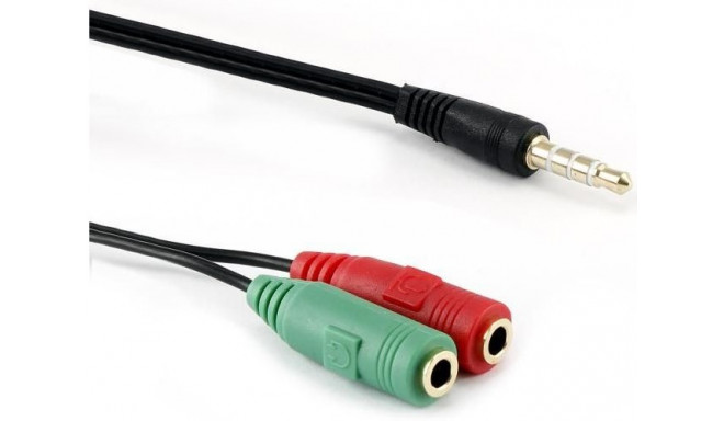 Sbox кабель 3.5 мм (M) - 2x 3.5 мм (F) 0.2 м
