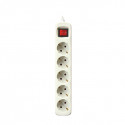 Power Socket - 5 sockets with Switch Silver Electronics - 3 m