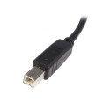 USB A - USB B Kaabel Startech USB2HAB1M            Must