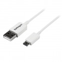 Универсальный кабель USB-MicroUSB Startech USBPAUB2MW Белый Жёлтый (4 штук)