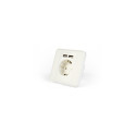 EnerGenie EG-ACU2A2-01 socket-outlet 2 x USB + CEE 7/3 White