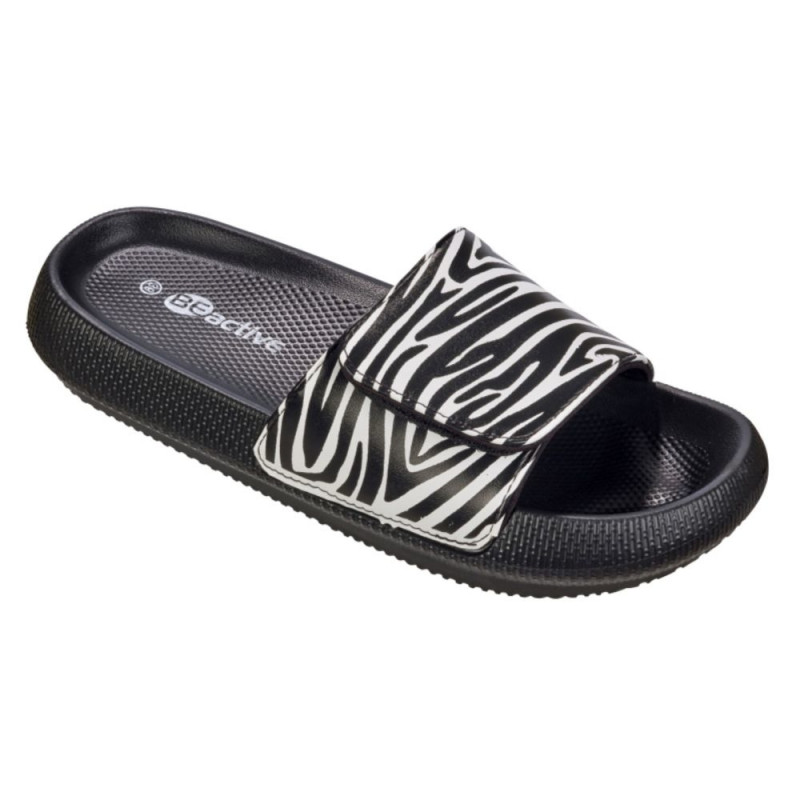 Slippers for ladies V-Strap BECO ZEBRA VIBES 9220 size 38 black