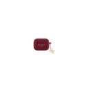 Guess Apple Airpods Pro Case Silicone Classic Logo Gold With 4G Charm Magenta