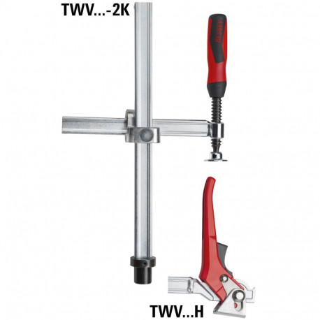 Pitskruvi keevituslauale TWV16, 200 x 60-150 mm, Ø 16 mm, kiirlukustuskäepide, Bessey