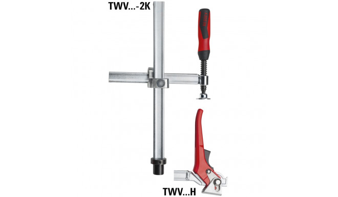 Pitskruvi keevituslauale TWV16, 200 x 60-150 mm, Ø 16 mm, kiirlukustuskäepide, Bessey