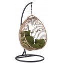 Domoletti hanging chair 9-B, brown/black (opened package)