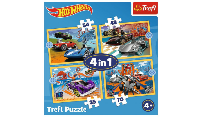 TREFL HOT WHEELS Puslede komplekt 4 in 1