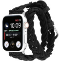 Kellarihm Trendybay Apple Watch 42/44/45/49mm, punutud, must