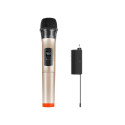 Wireless dynamic microphone UHF PULUZ PU628J 3.5mm (gold)