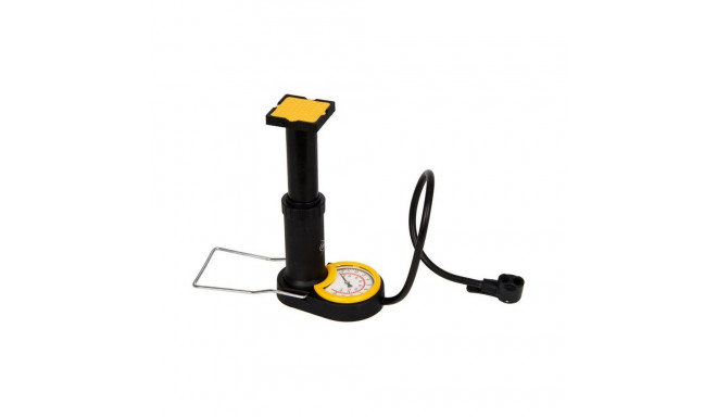 Dunlop bicycle foot pump with pressure gauge 175416