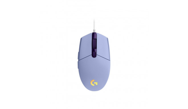 Logitech mängurihiir G203 LIGHTSYNC optiline 6 nuppu juhtmega USB Komplett Epic Gaming PC a125, lill