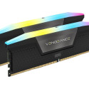 CORSAIR VENGEANCE RGB 32GB 2x16GB DDR5 6000MT/s DIMM Unbuffered 30-36-36-76 Std PMIC XMP 3.0 Black H