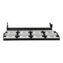 GEMBIRD NPP-C648CM-001 Gembird 19 patch panel 48 port 2U cat.6 with rear cable management, black