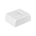 NETRACK 106-36 Netrack complete surface-mounted outlet 2xRJ45 8p8c FTP Cat6