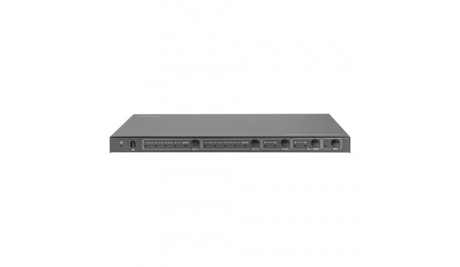 DIGITUS 4x2 HDMI maatrikslüliti 4K/60Hz skaleerija EDID ARC HDCP 2.2 18Gbps