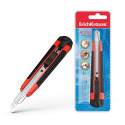 Cutter auto-lock ErichKrause Arrow, 18mm, red (plastic blister 1 pc)