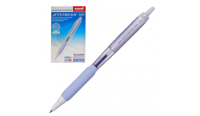 Mechanical gel pen UNI-BALL Jetstream SXN-101 0.7mm blue ink purple body