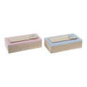 Dekoratīvs skapītis DKD Home Decor 8424001735303 Dabisks Koks Koks MDF 22 x 6 x 9 cm (2 gb.)
