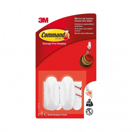 COMMAND 17082 konksud S suurus 450kg 2 tk