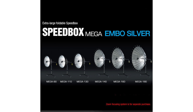 SMDV Speedbox Mega 110 Deep Softbox 110cm Zilver Bowens Mount