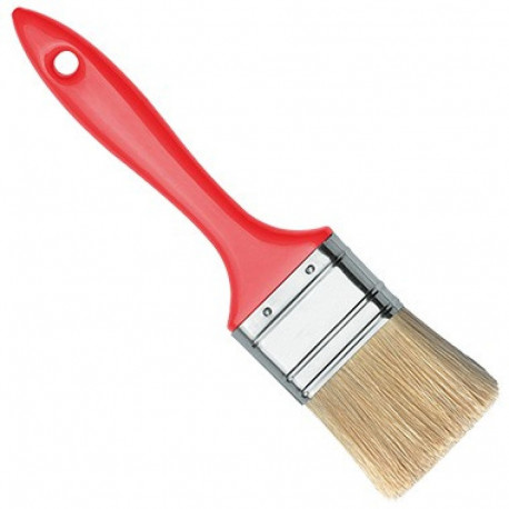 Ota 30mm, plakana, jaukti gaiši sari, plastmasas kāts