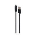 Gembird CCDB-mUSB2B-AMBM-6 Cotton braided Micro-USB cable with metal connectors, 1.8 m, black