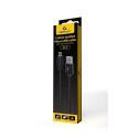 Gembird CCDB-mUSB2B-AMBM-6 Cotton braided Micro-USB cable with metal connectors, 1.8 m, black