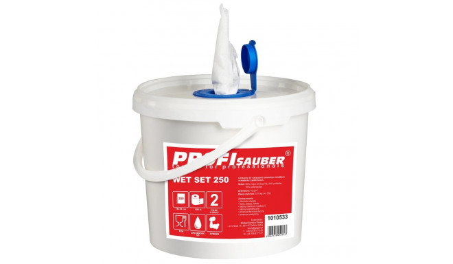 Cloths in a bucket with a soaking dispenser ProfiSauber WET SET 250