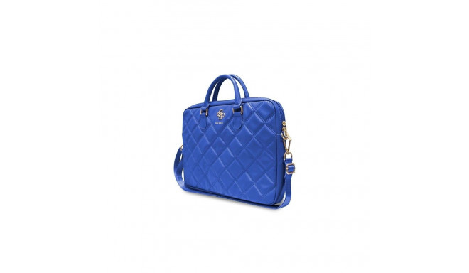 Guess Quilted 4G bag for a 16" laptop - blue
