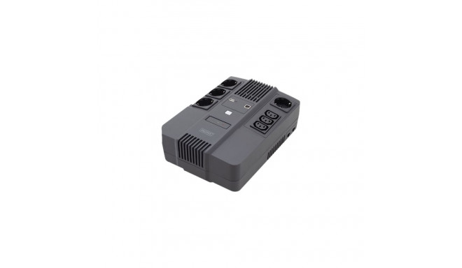 DIGITUS DN-170111 DIGITUS UPS Line-Interactive 800VA/480W AVR 4xSCHUKO 3xIEC C13 1xUSB A/B RJ45