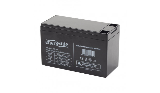 GEMBIRD BAT-12V7.5AH Energenie Rechargeable Gel Battery 12V/7.5AH