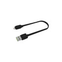 GreenCell cable Lightning Fast Charging 2.4A flat 25cm