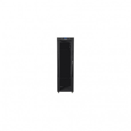 LANBERG vabaltseisev 19-tolline rack-kapp 42U 600x800 klaasuks LCD flat pack must