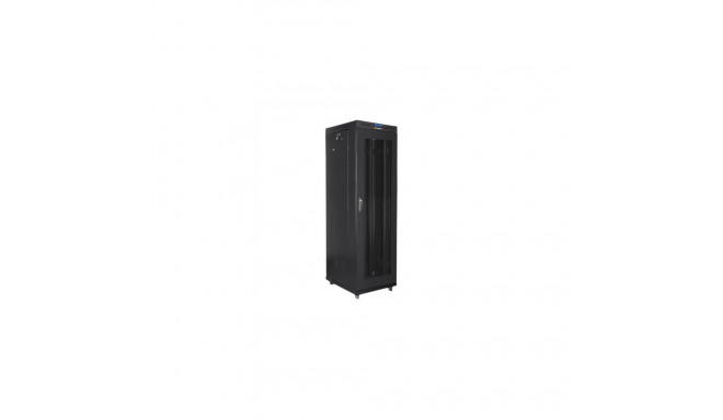 LANBERG vabalt seisev rack 19-tolline kapp 42U 600x800 võrgust uks LCD tasapinnaline pakk must