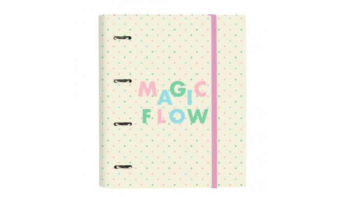 Ring binder Glow Lab Magic flow Beige (27 x 32 x 3.5 cm)
