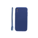 Evelatus case with strap Apple iPhone XR Soft Touch Silicone, dark blue