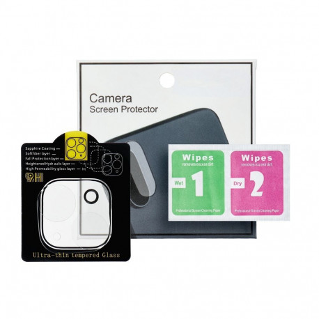 5D Full Glue Tempered Glass Camera Lens for Samsung Galaxy A35 black